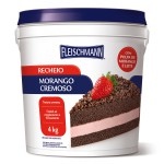 Recheio Morango Cremoso 4kg Fleischmann