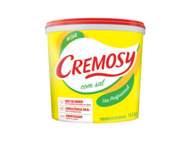 Margarina Cremosy 50% 14,5Kg Com Sal