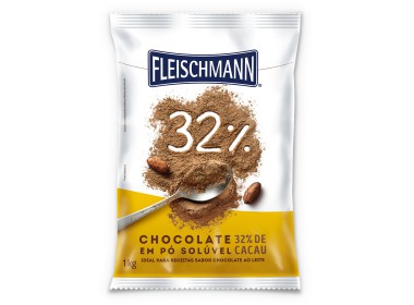 Chocolate em Pó 32% 1kg Fleischmann