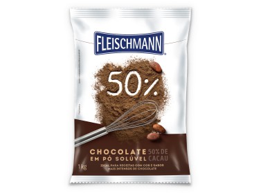 Chocolate em Pó 50% 1kg Fleischmann