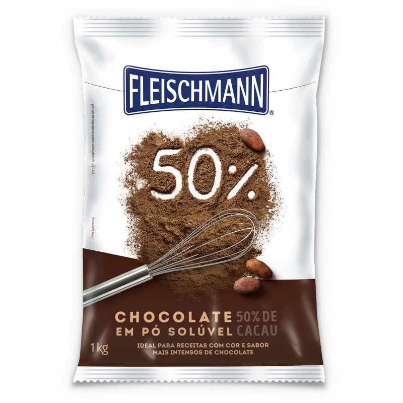 Chocolate em Pó 50% 1kg Fleischmann Chocolate em Pó 50% 1kg Fleischmann
