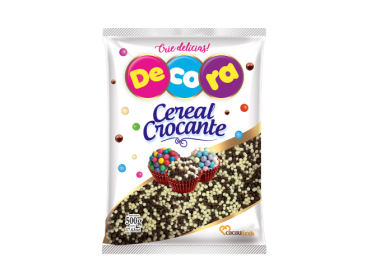 Micro Cereal Crocante Branco/Preto 500Gr