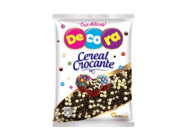 Mini Cereal Crocante Branco/Preto 500Gr