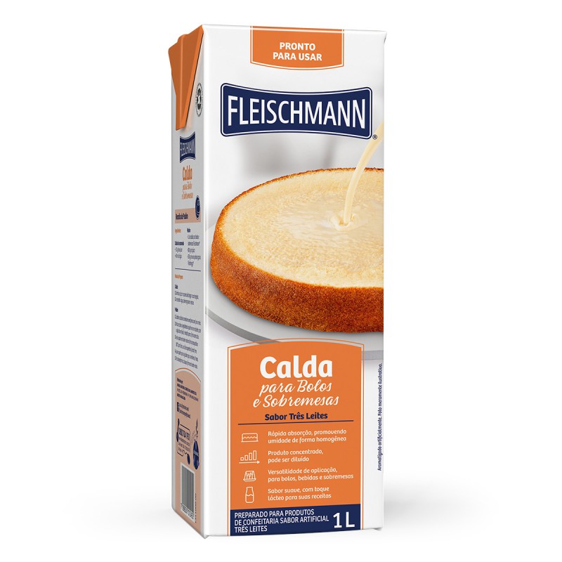 Calda de Molhar Bolo 1L Calda de Molhar Bolo 1L