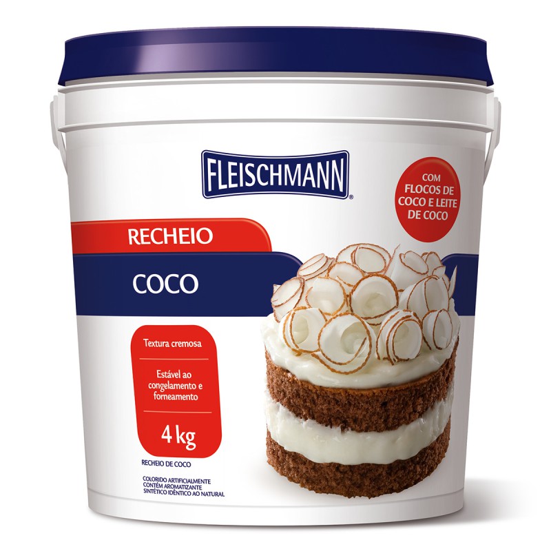Recheio de Coco 4kg Fleischmann Recheio de Coco 4kg Fleischmann