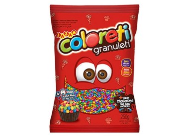 Confeito Coloreti Granuleti 250g