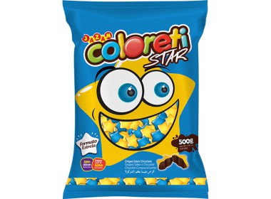 Confeito Coloreti Star 500g