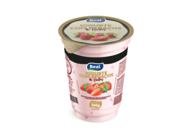 Iogurte com Pedaços de Frutas Real