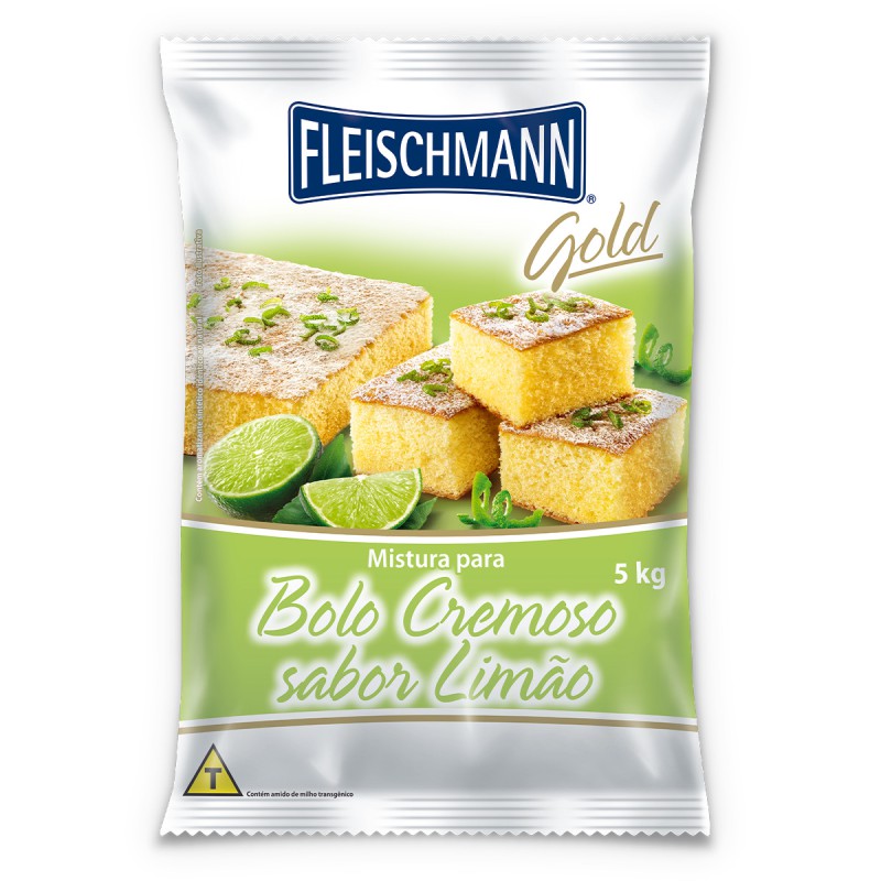 Mistura Bolo Limão Cremoso 5kg Fleischmann Mistura Bolo Limão Cremoso 5kg Fleischmann