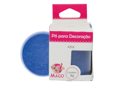 Pó Para Decoração Azul 8Gr Mago