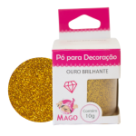 Pó Para Decoração Ouro Brilhante 10Gr Mago