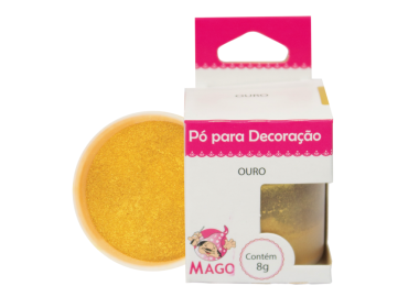 Pó Para Decoração Ouro 8Gr Mago