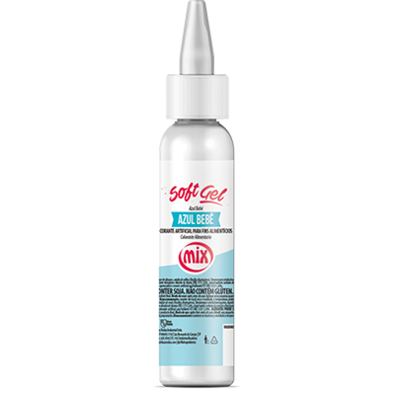 Corante Soft Gel  Azul Bebe 25Gr Mix