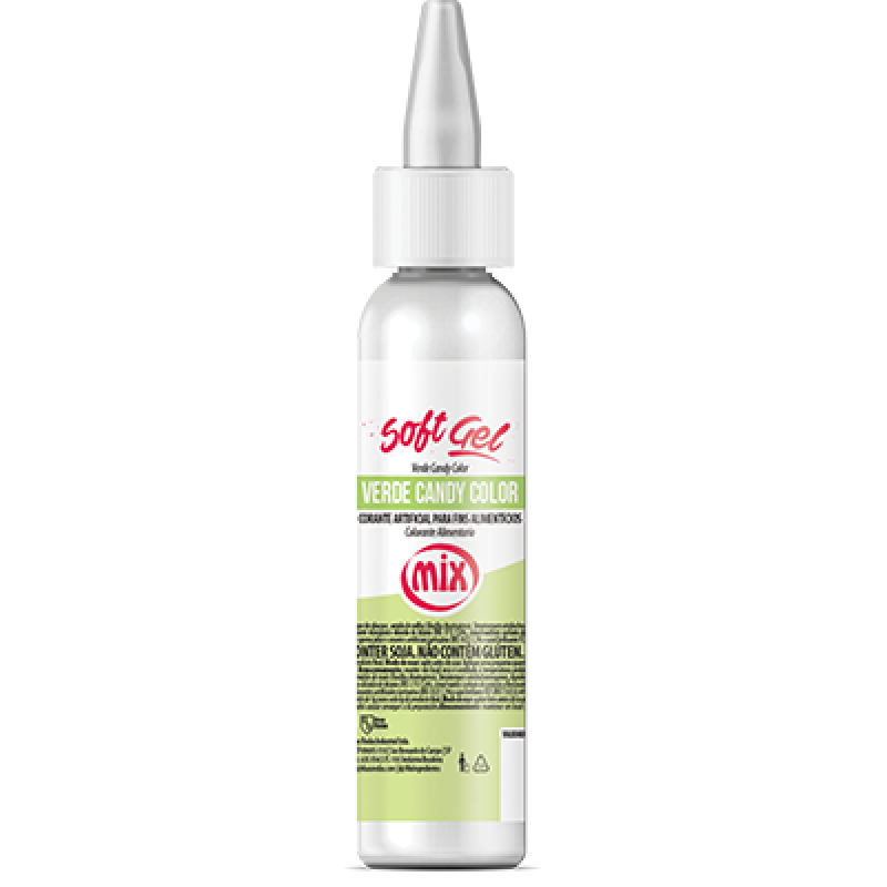 Corante Soft Gel Verde Candy Colors 25Gr Mix