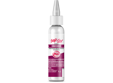 Corante Soft Gel Vinho Bordo 25Gr Mix