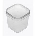 Pote Quadrado com Tampa 220 ML pct c/ 10