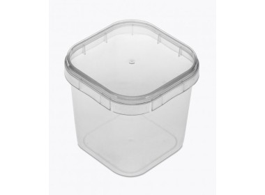 Pote Quadrado com Tampa 220 ML pct c/ 10