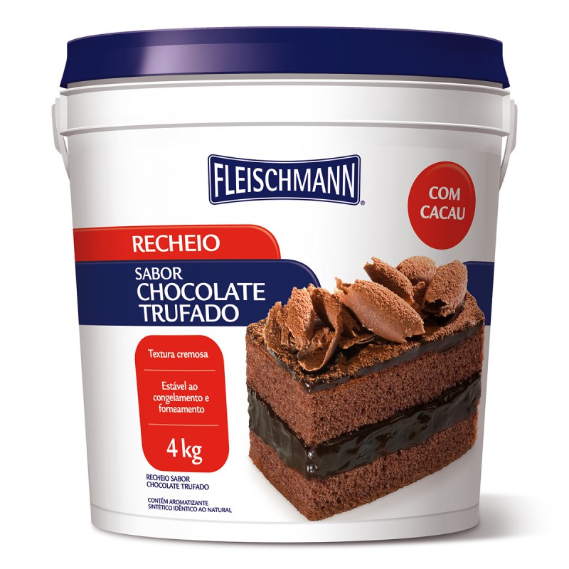 Recheio de Chocolate Trufado 4kg Fleischmann Recheio de Chocolate Trufado 4kg Fleischmann